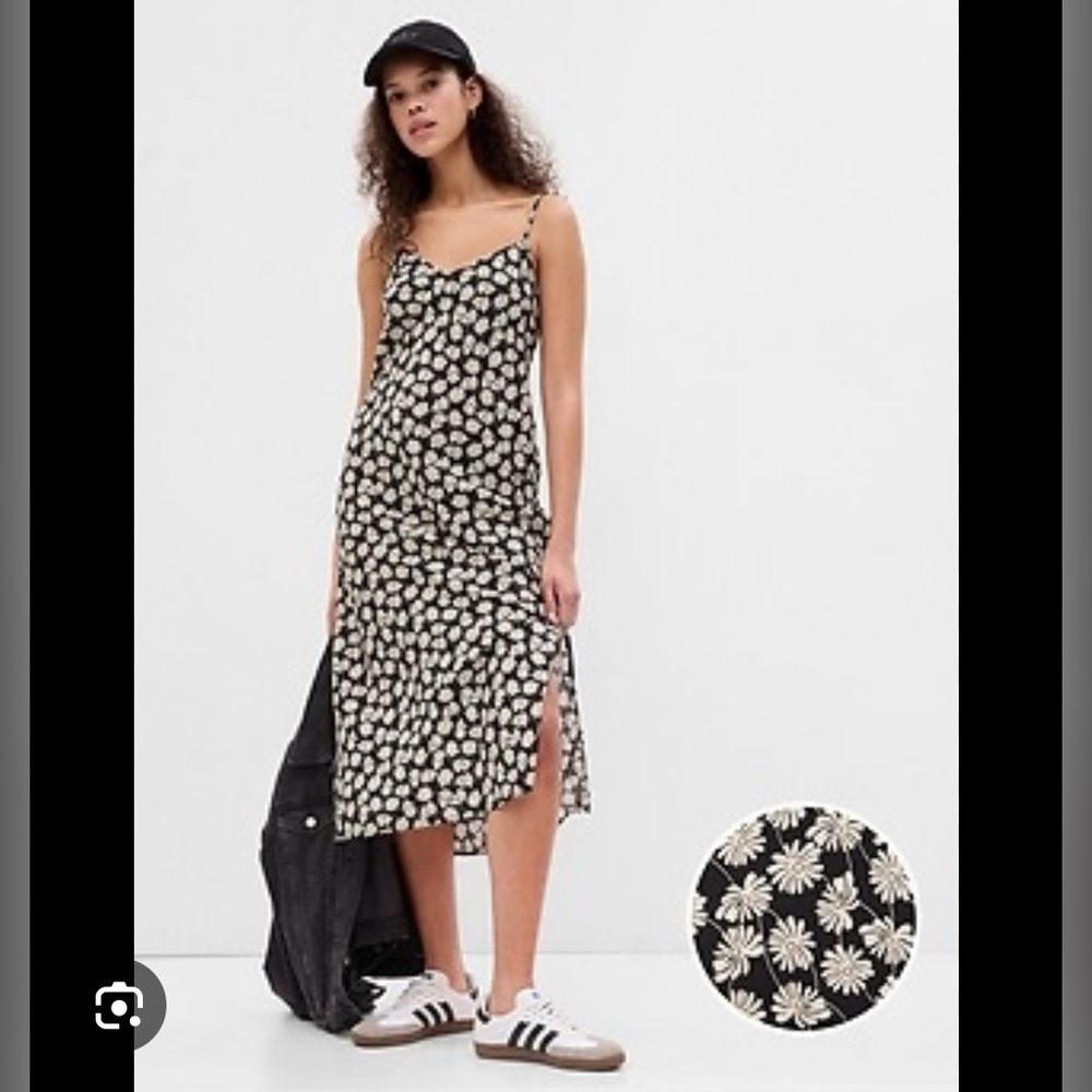 GAP cotton/silk midi dress